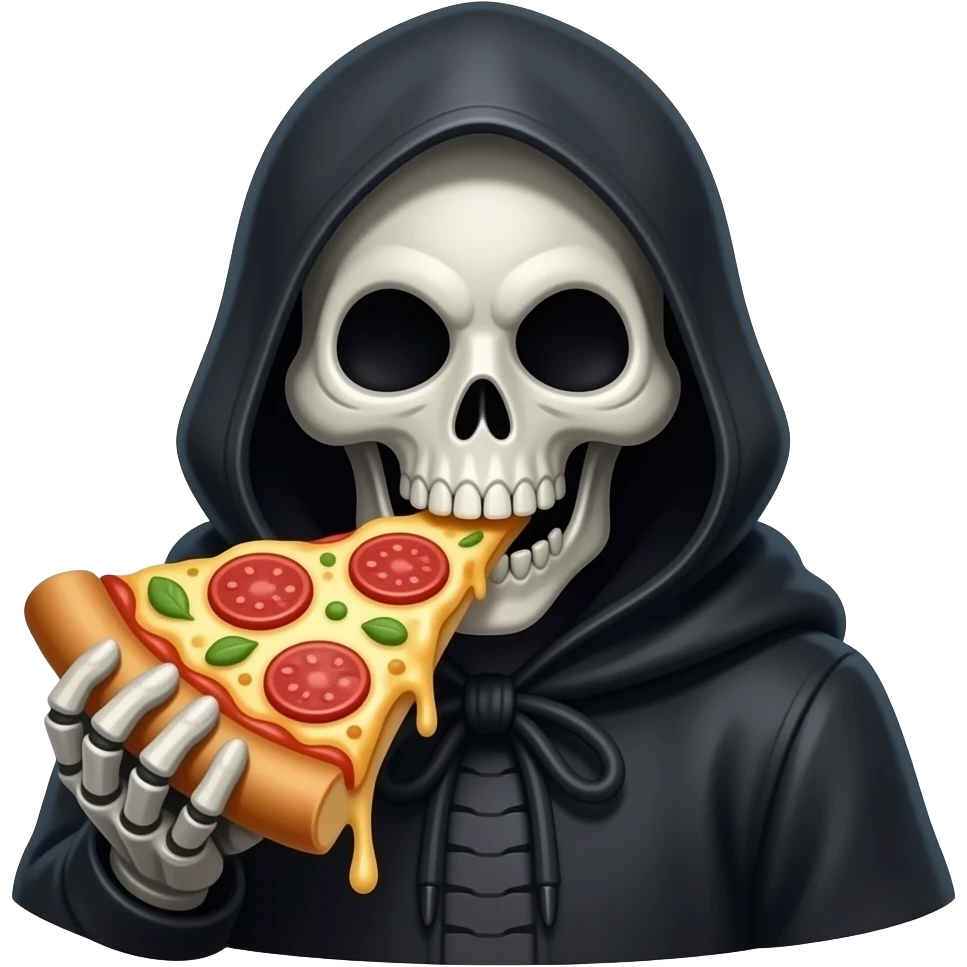 reaper eating pizza emoji