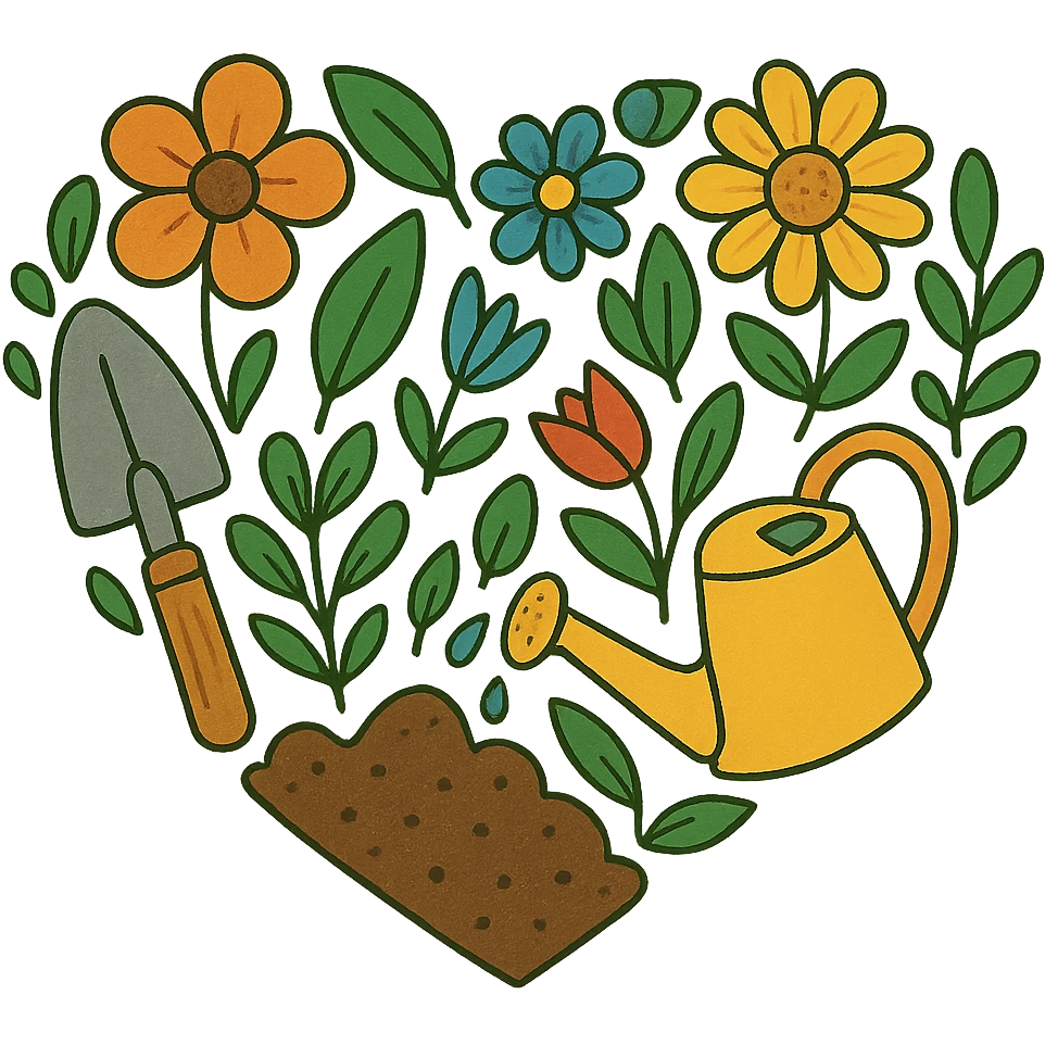 heart with a gardening theme emoji