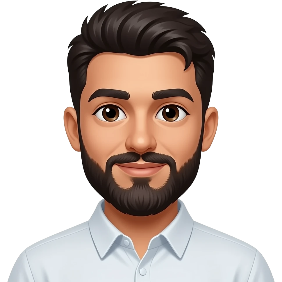 Young Moroccan man with beard emoji