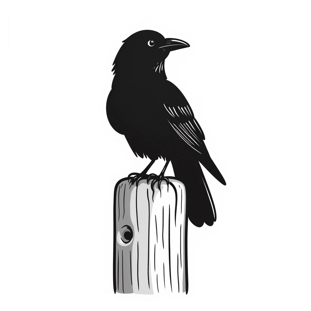 Crow emoji