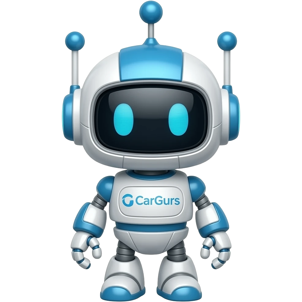 make him a cute robot in CarGurus colors emoji