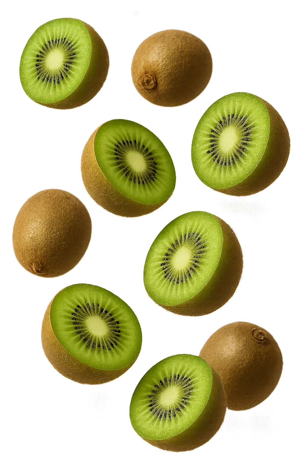 kiwi fluttuano in aria emoji