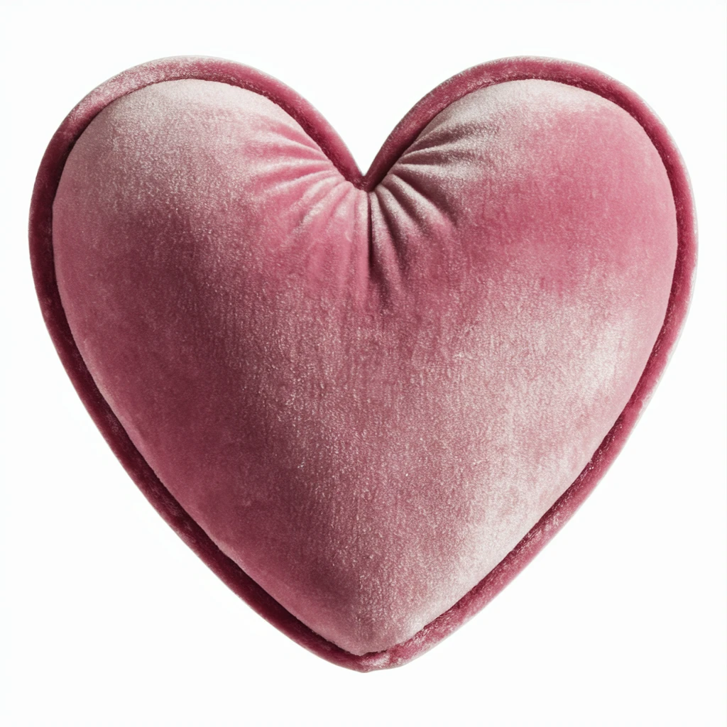 heart with a velvet matte finish emoji