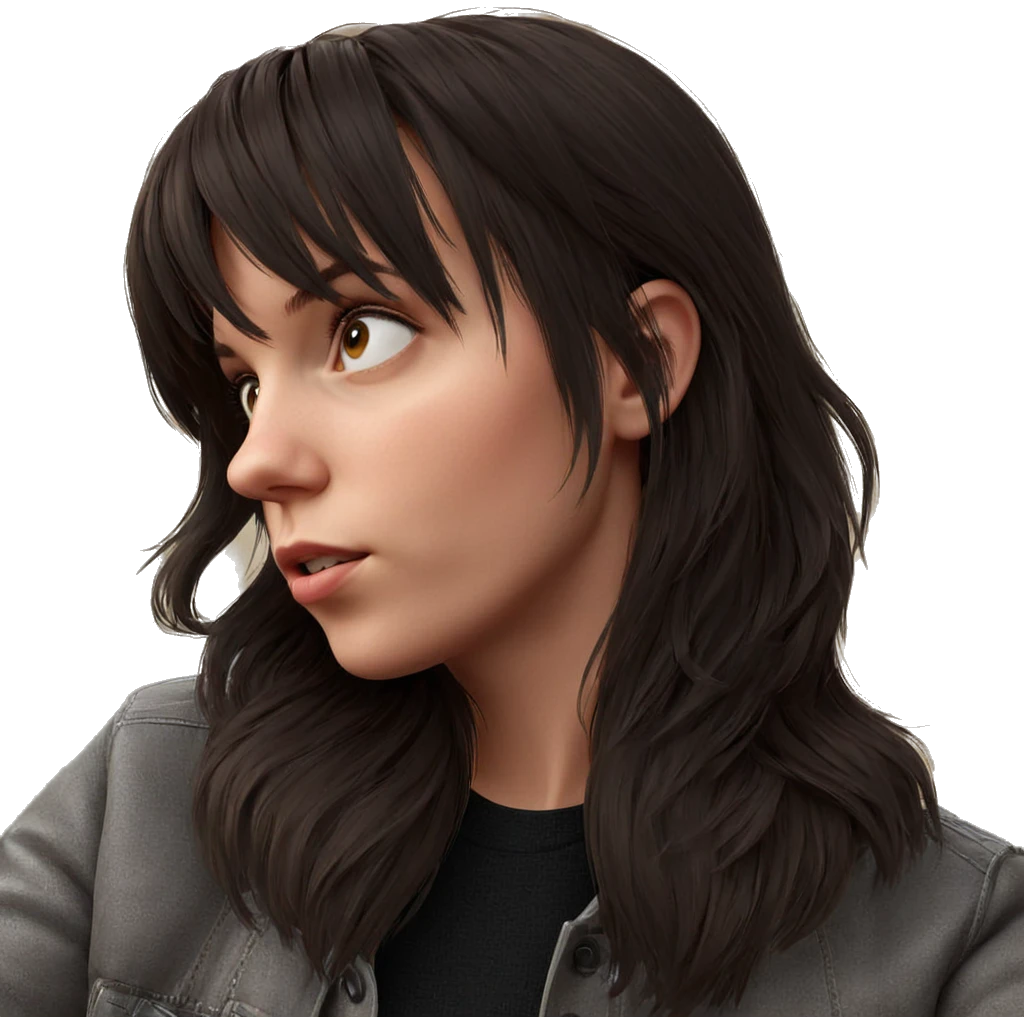 realistic portrait of girl emoji