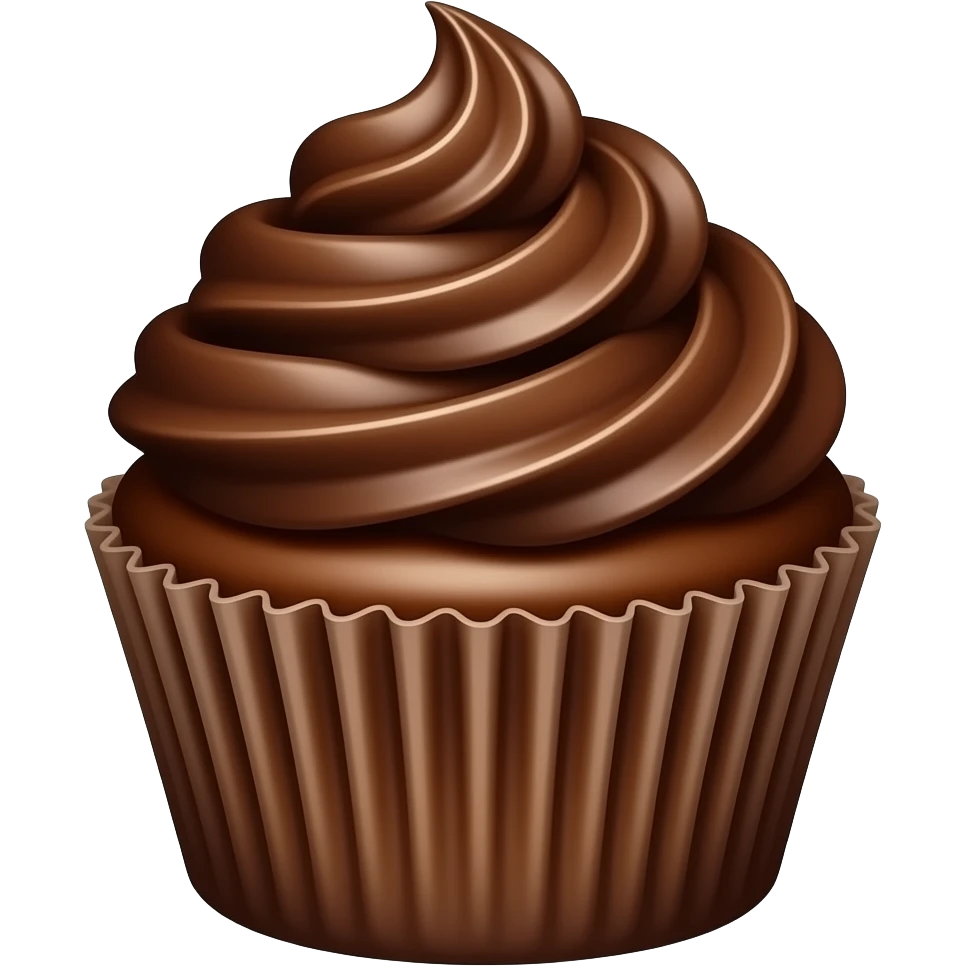 cupcake chocolate emoji
