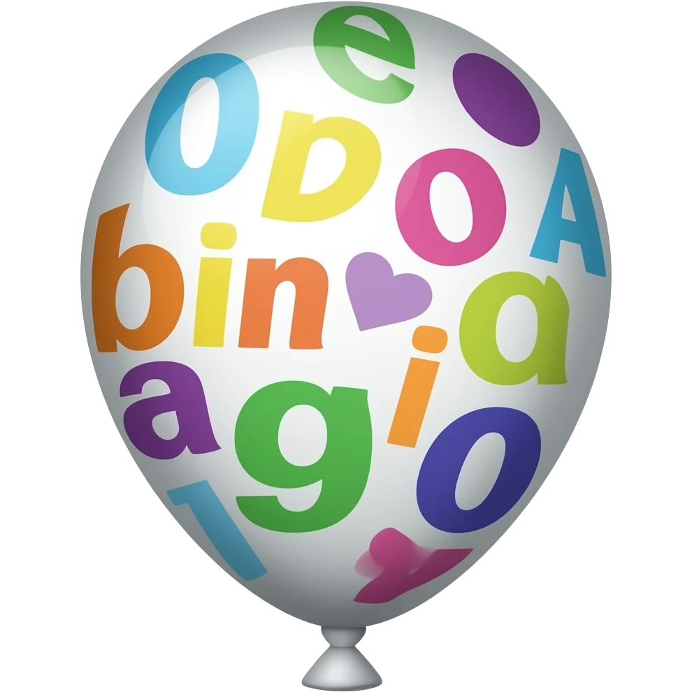 stylish birthday balloon emoji