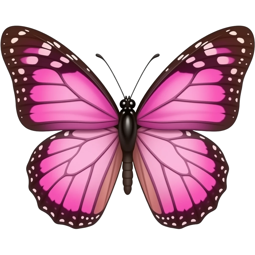 Borboleta rosa emoji