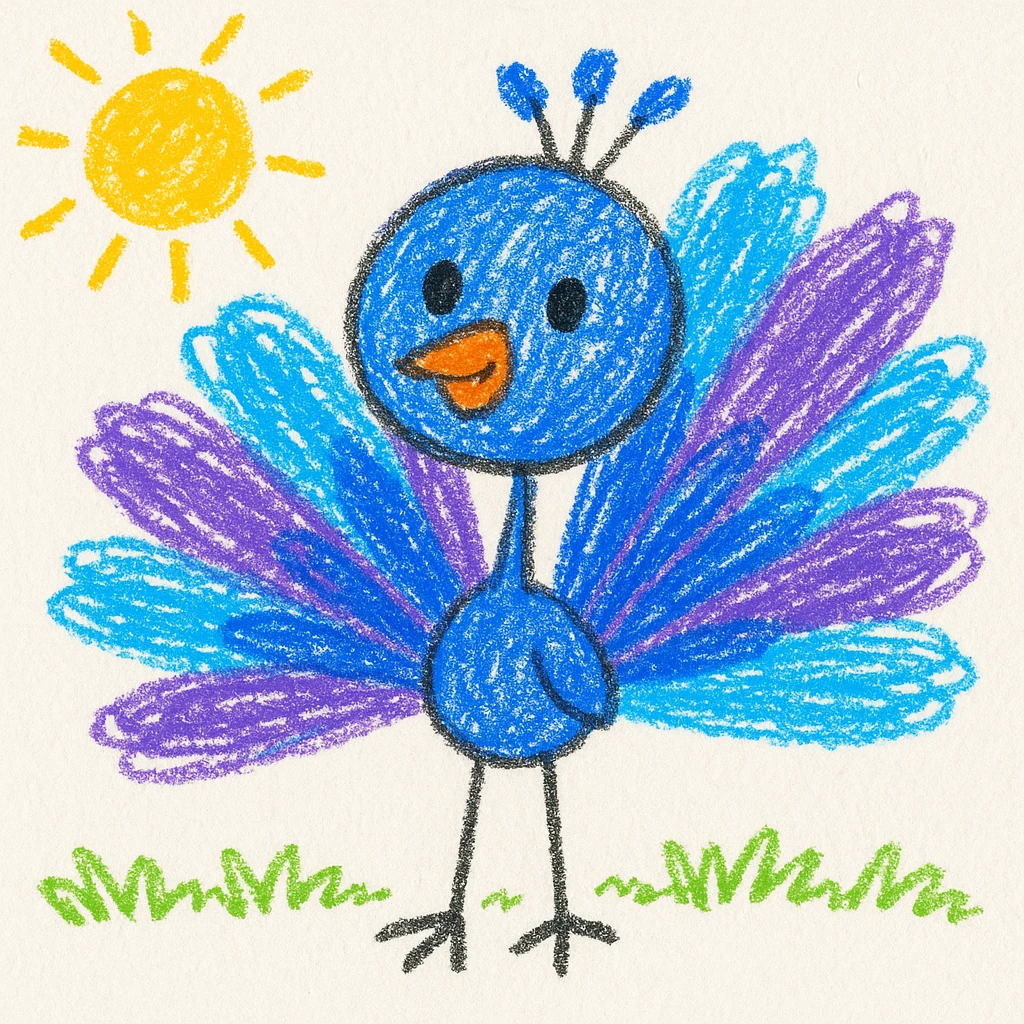 Peacock emoji