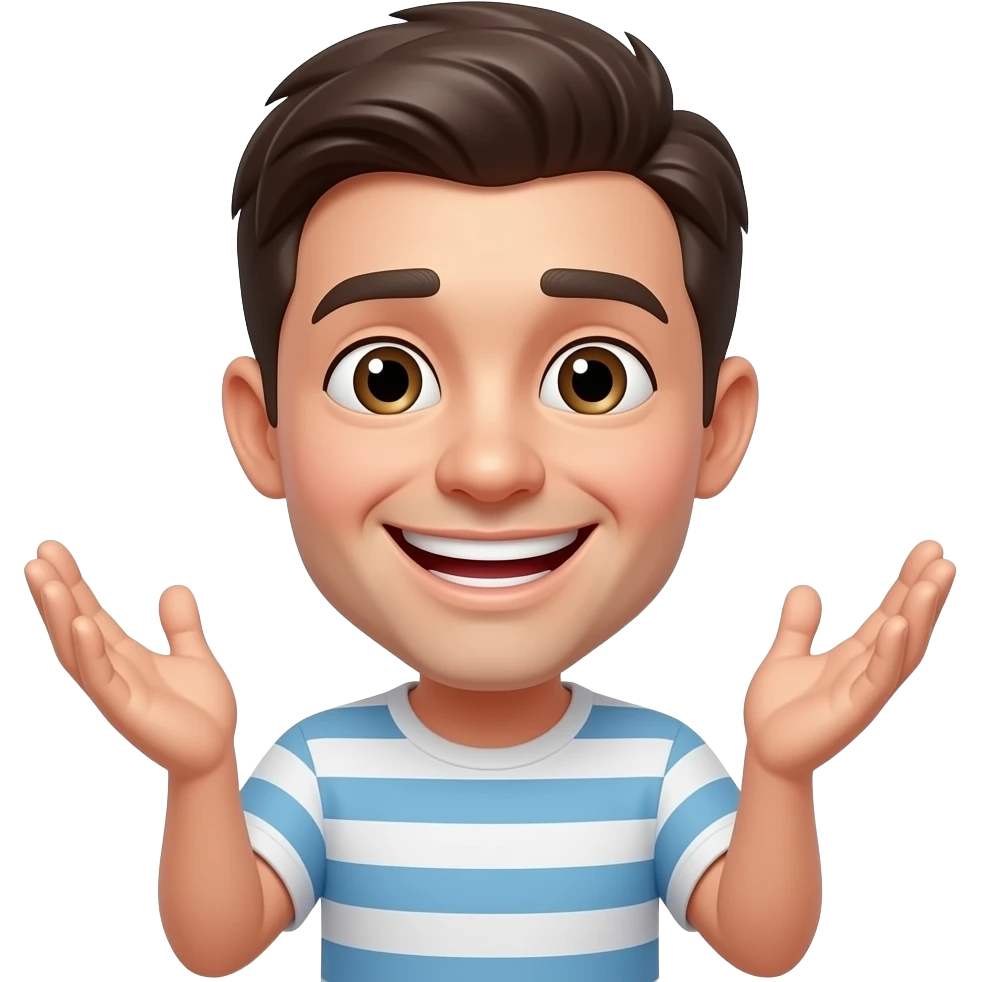 Fuse these 2 emoji: 🙂‍↕️😁 emoji