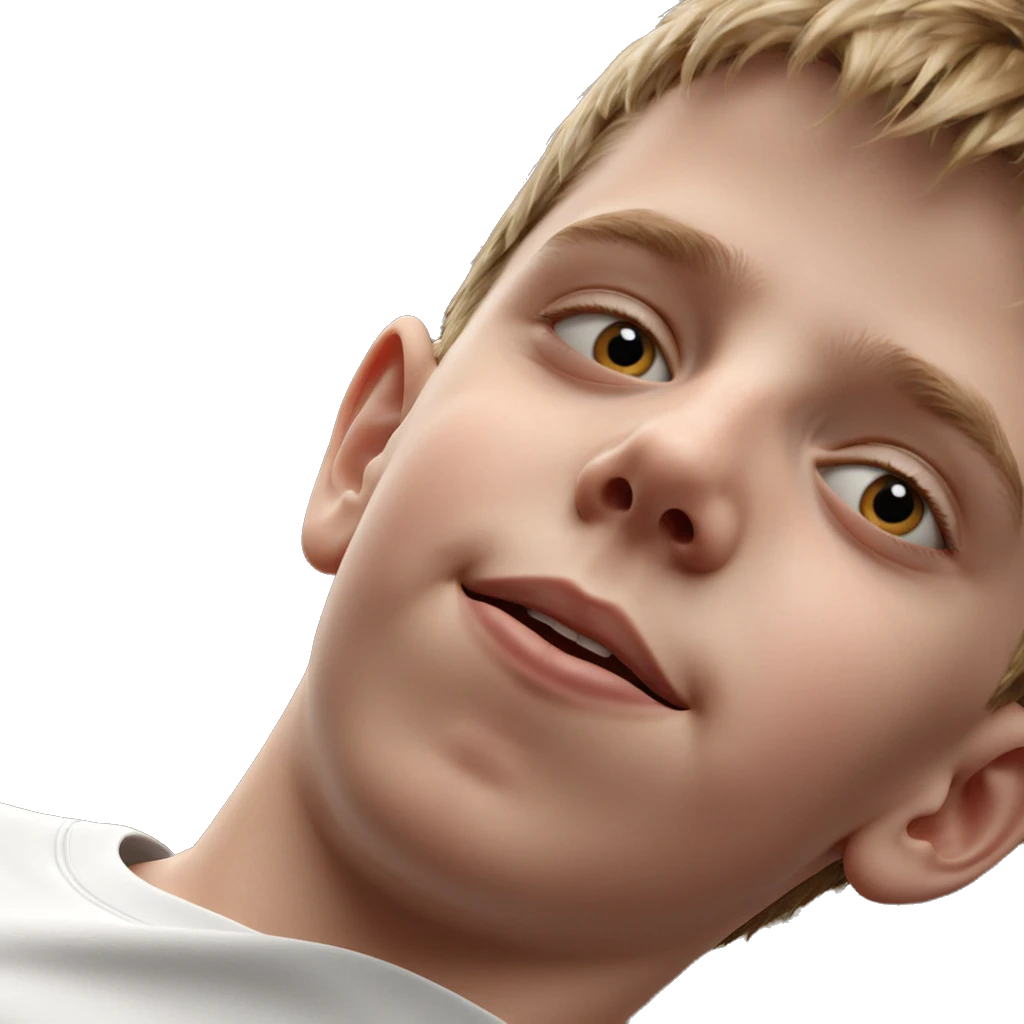 shirtless meme portrait of boy emoji