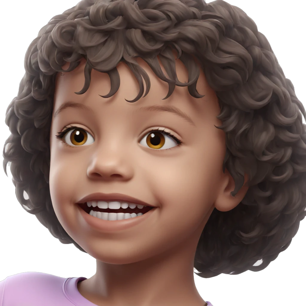 portrait of a playful girl emoji