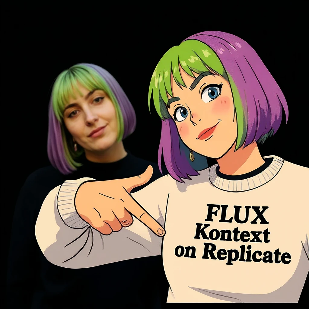 replace replicate to "emojis" and make the background black  emoji