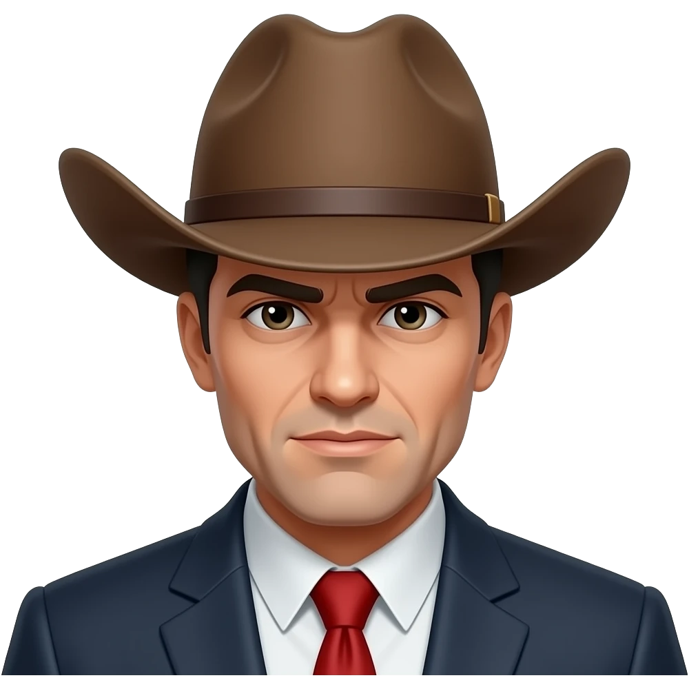 gangster with cowboy hat emoji