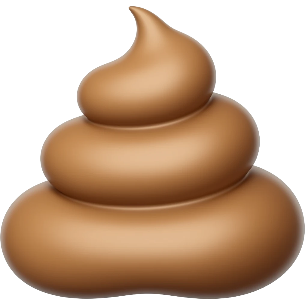 poop shaking its butt emoji