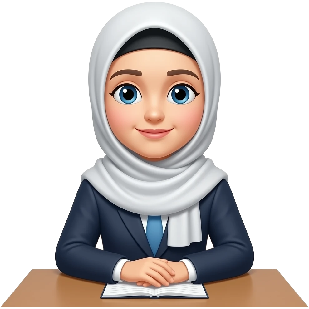 hijab teacher tafel emoji
