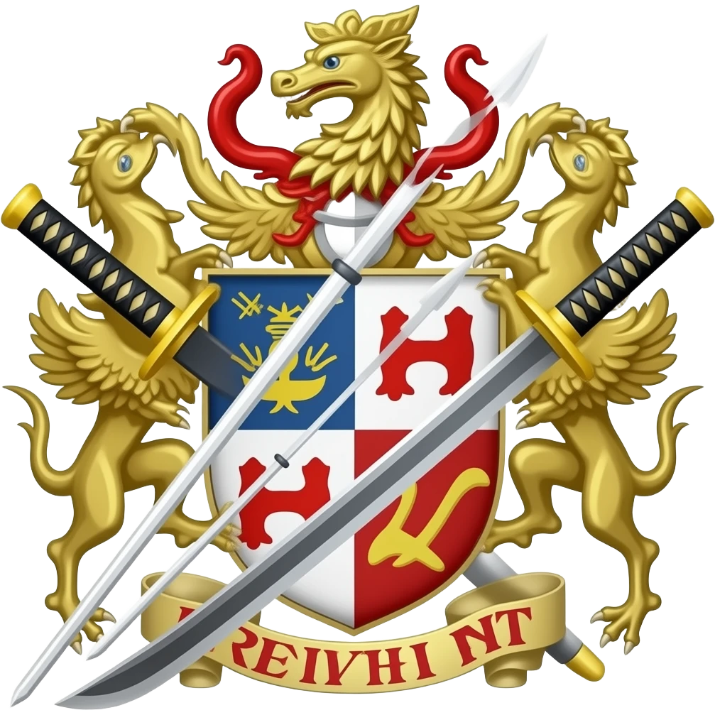 3 katanas blason emoji