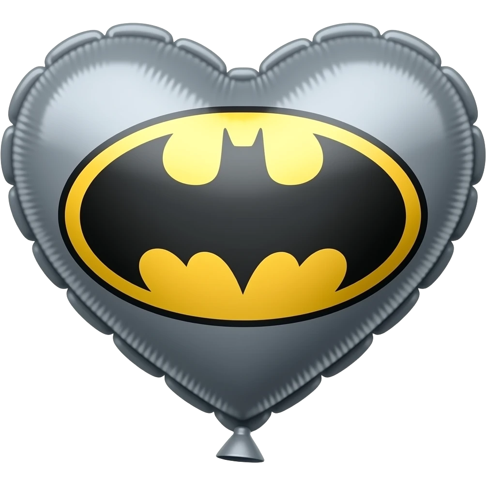 batman heart balloons emoji