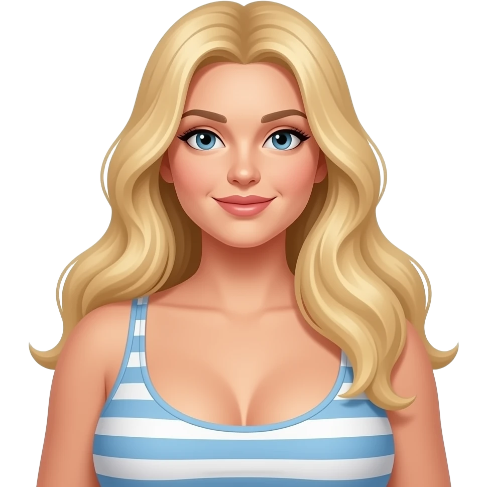 dünya kadar büyük  göğüslü çok uzun saçlı sarışın  kadın  emojisi emoji