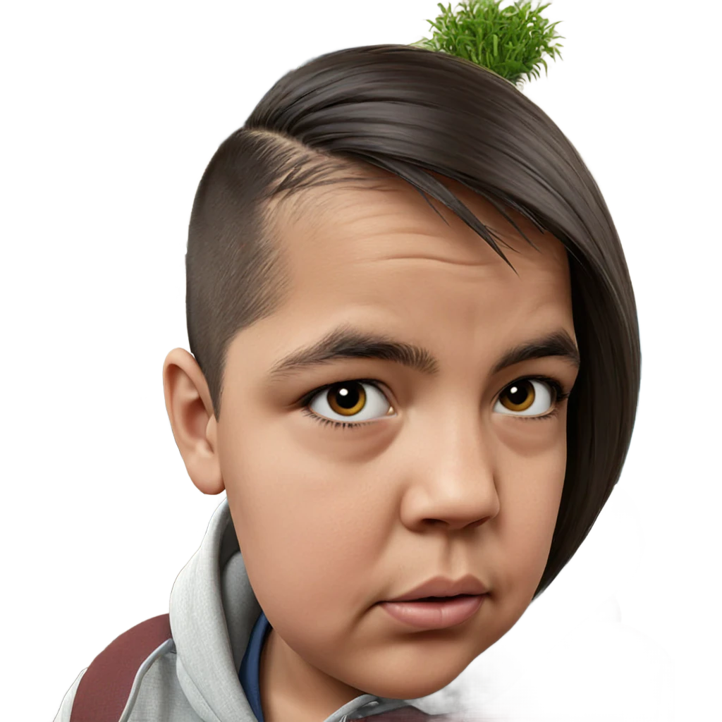 realistic portrait of boy emoji