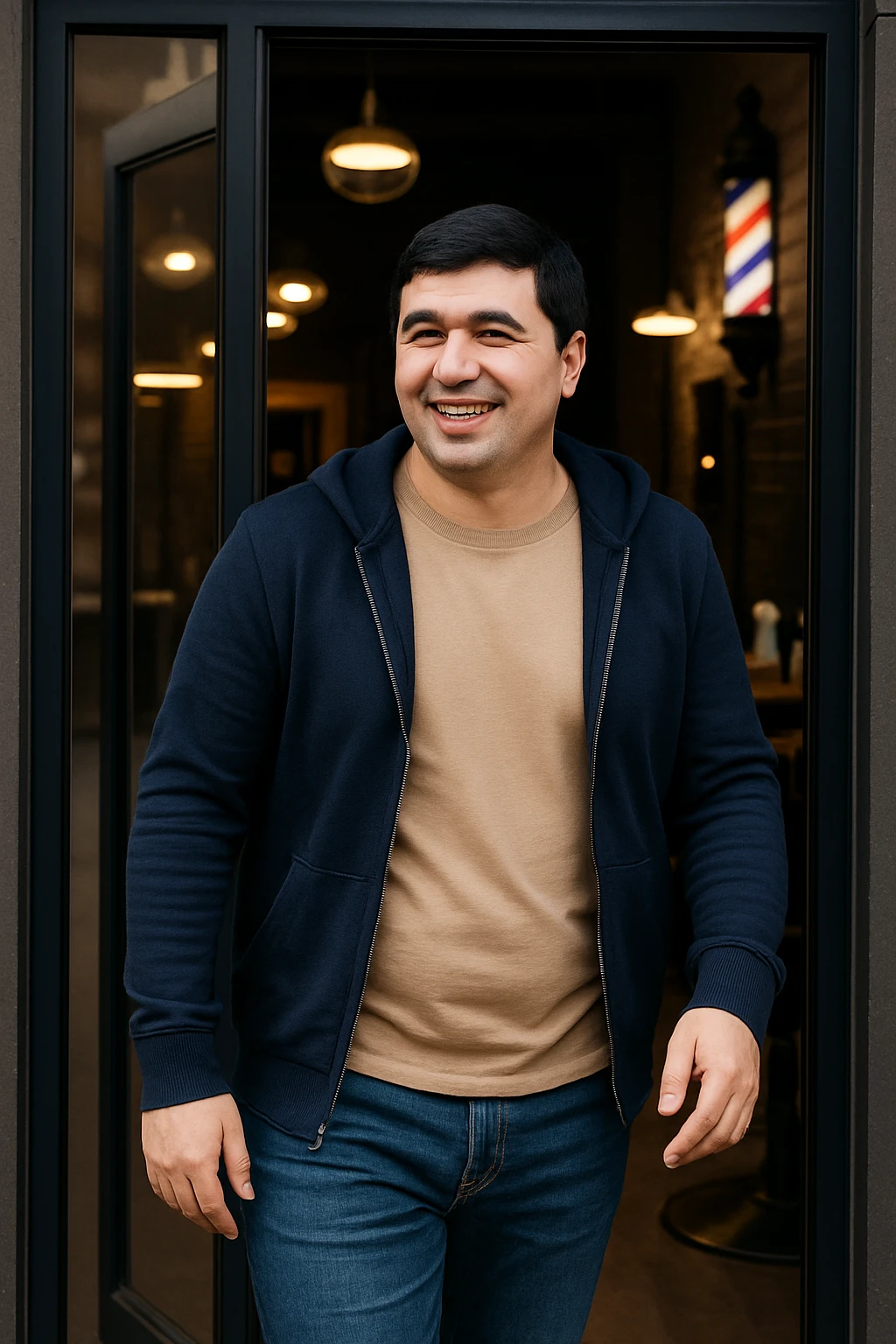 menga shu odamni sartarosh xonadan chiqib ketayotganini chizib ber emoji