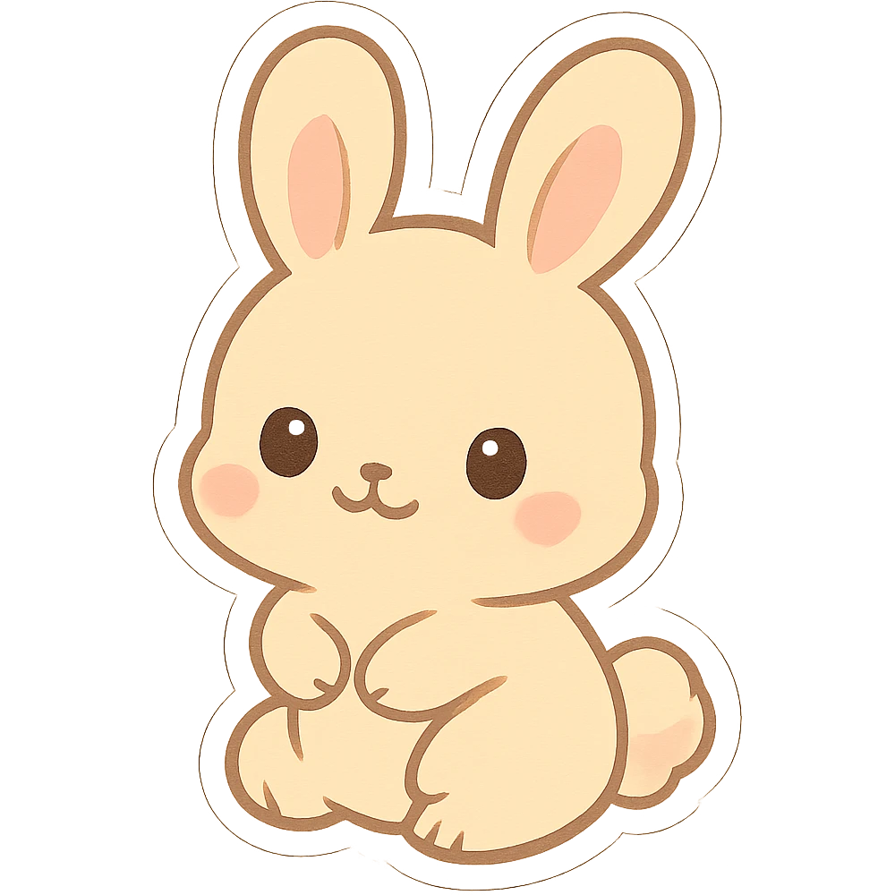 Cute bunny emoji
