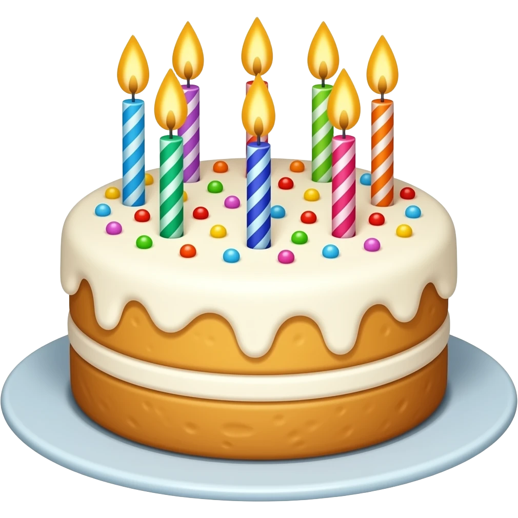 birthday cake emoji