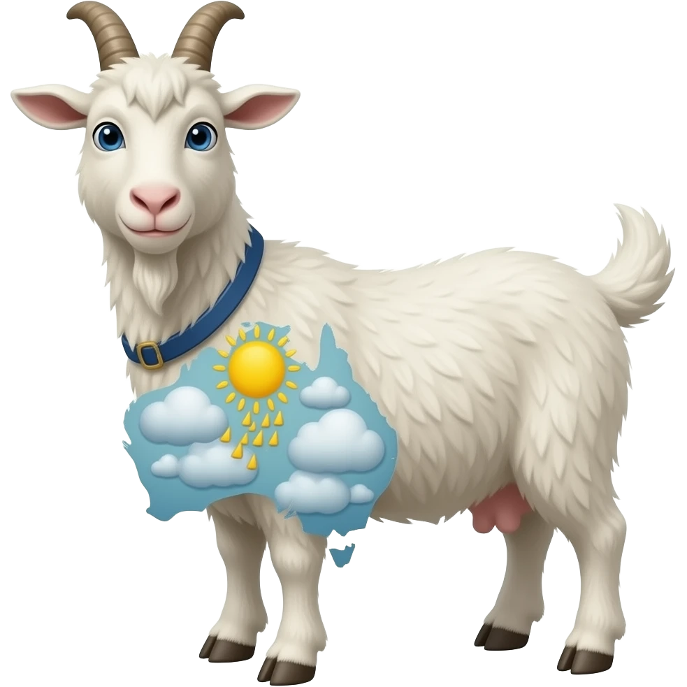 weather-goat with Australia weather map emoji