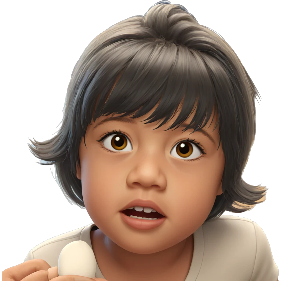 realistic portrait of girl emoji