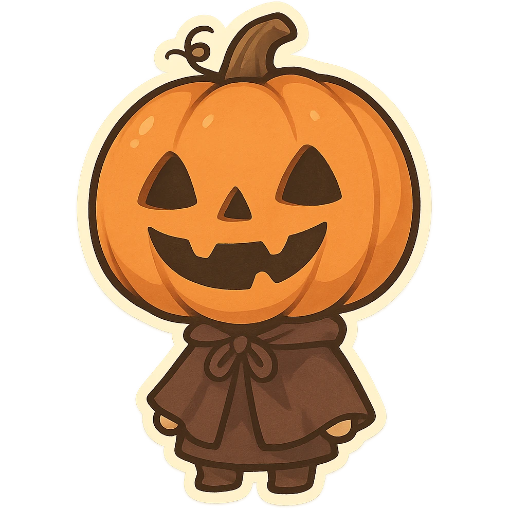 一个万圣节南瓜头 emoji