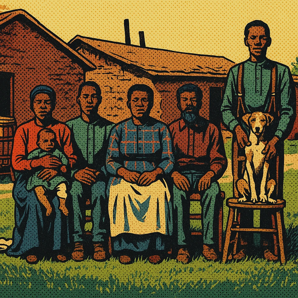 A black homestead family picture like the one here  emoji