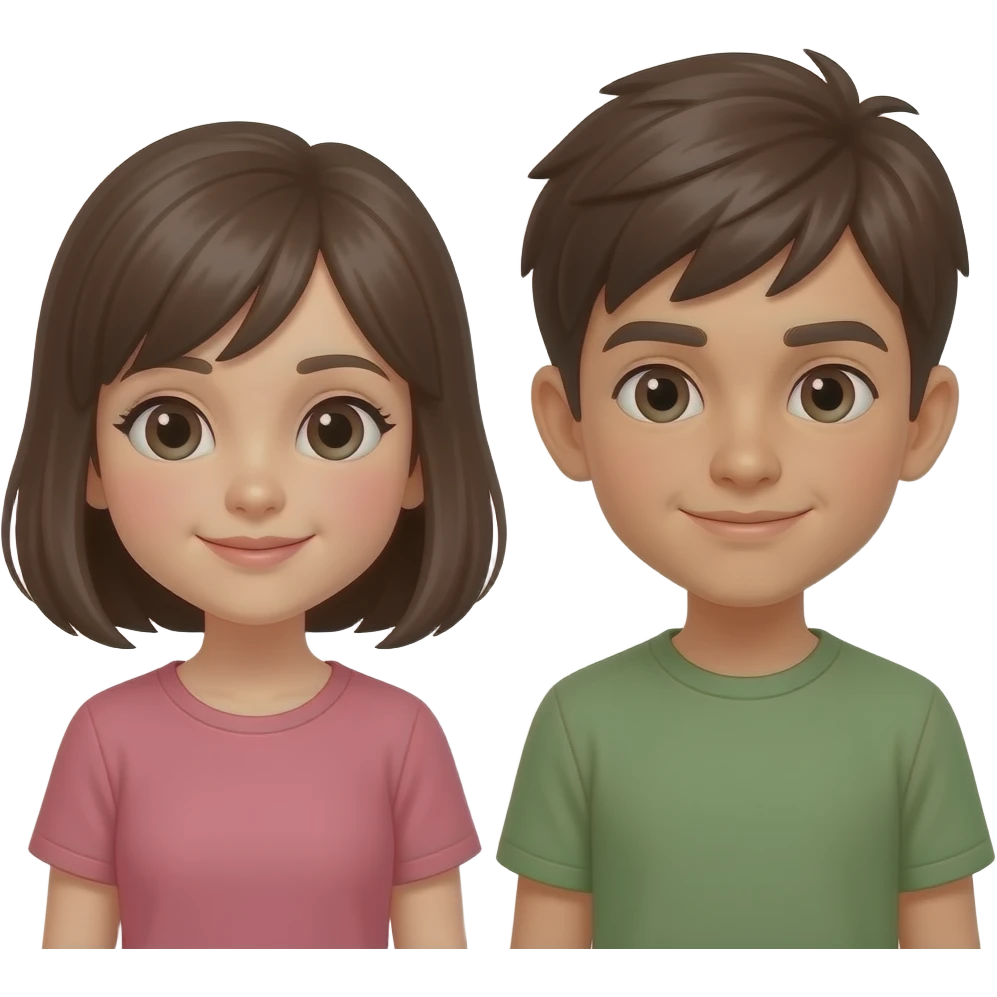chica y chico emoji