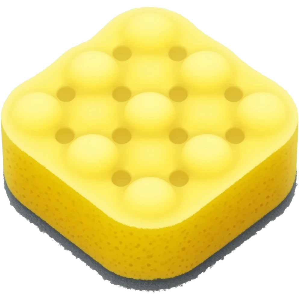 Yellow cleaning sponge emoji