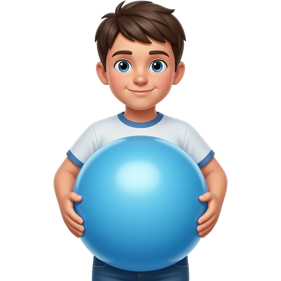 Zrób chłopak 13 latek bardzo ogromnym brzuchem jak ogromny balon emoji