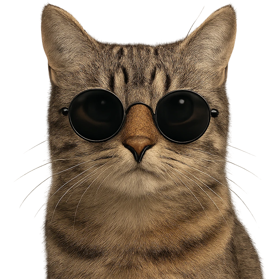 a cat wearing sunglasses emoji