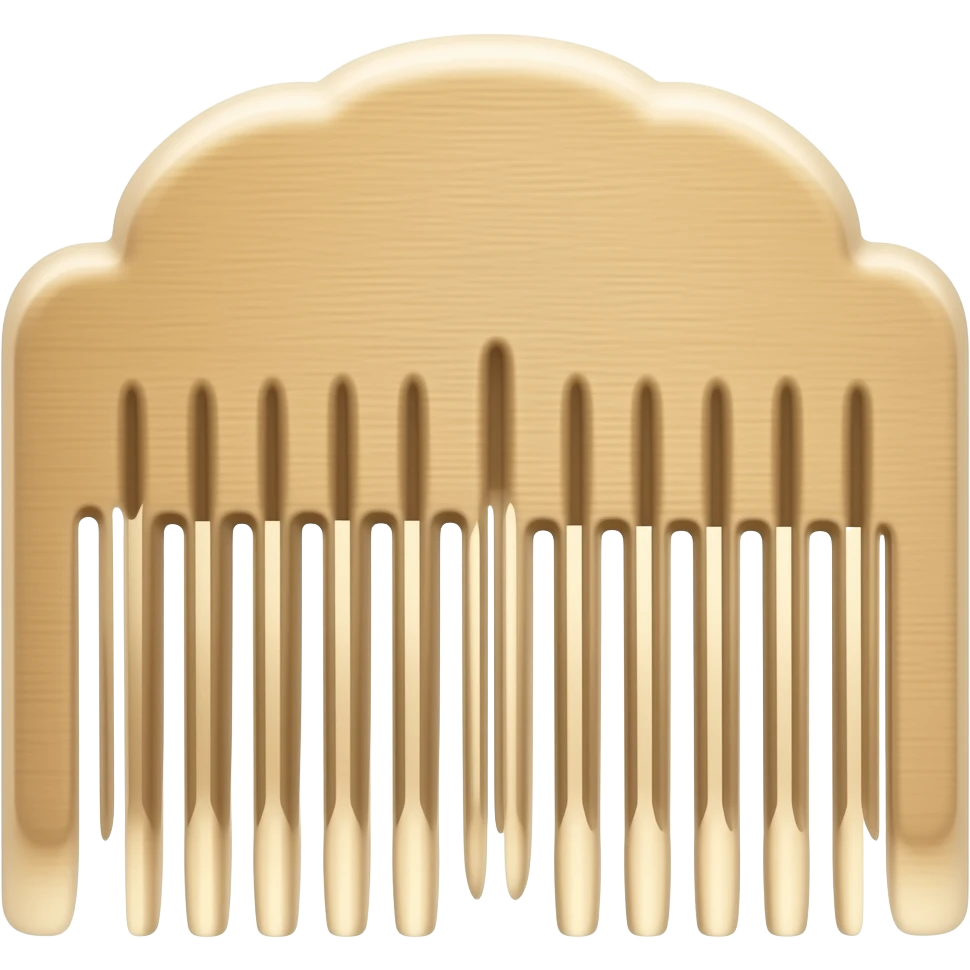 Woden comb emoji