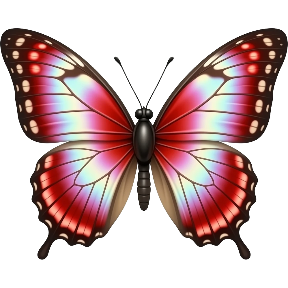 Red butterfly emoji emoji