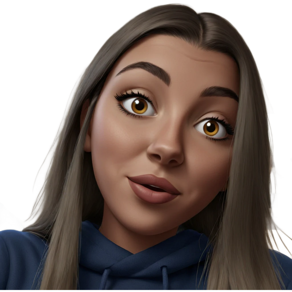 realistic portrait of girl emoji