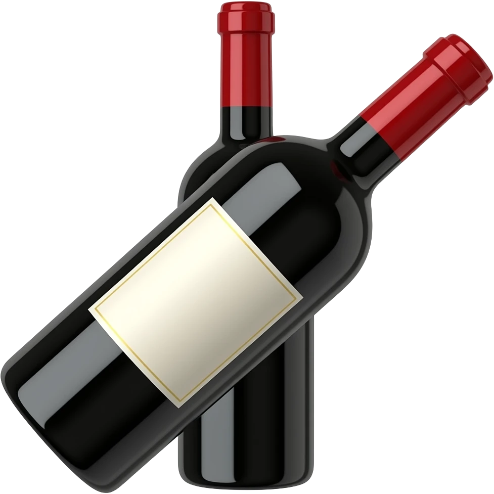 Red wine bottle emoji