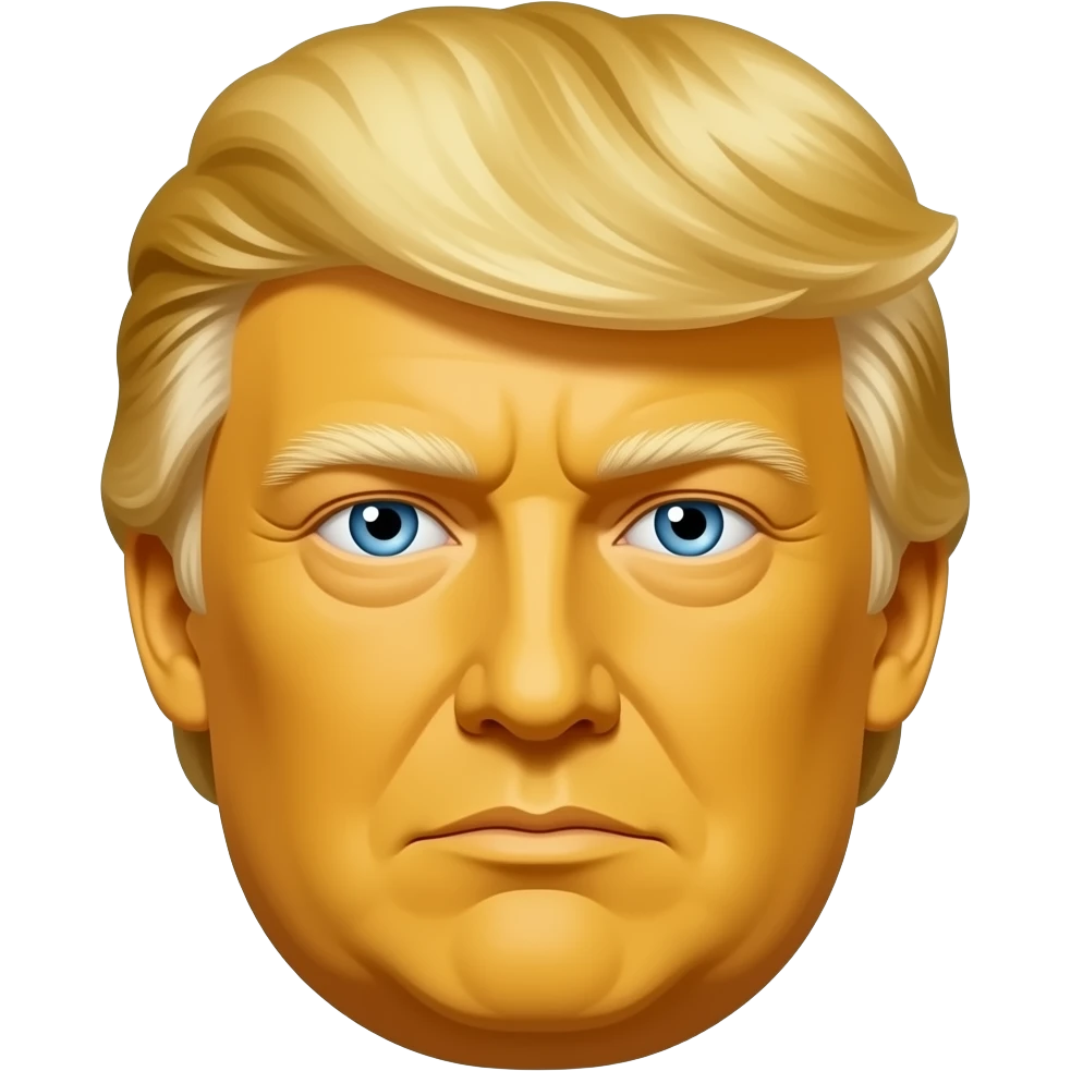 Donald Trump yellow emoji, please emoji