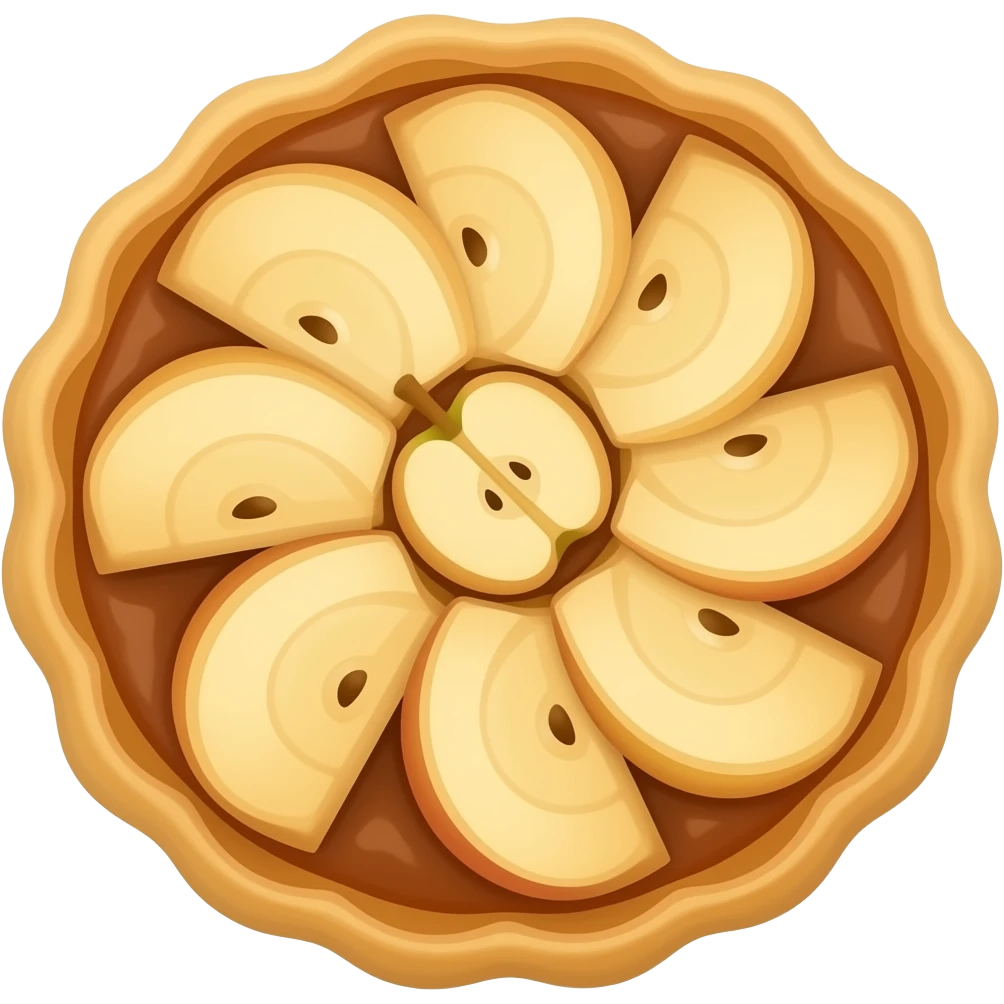 Tarte au pomme normande emoji