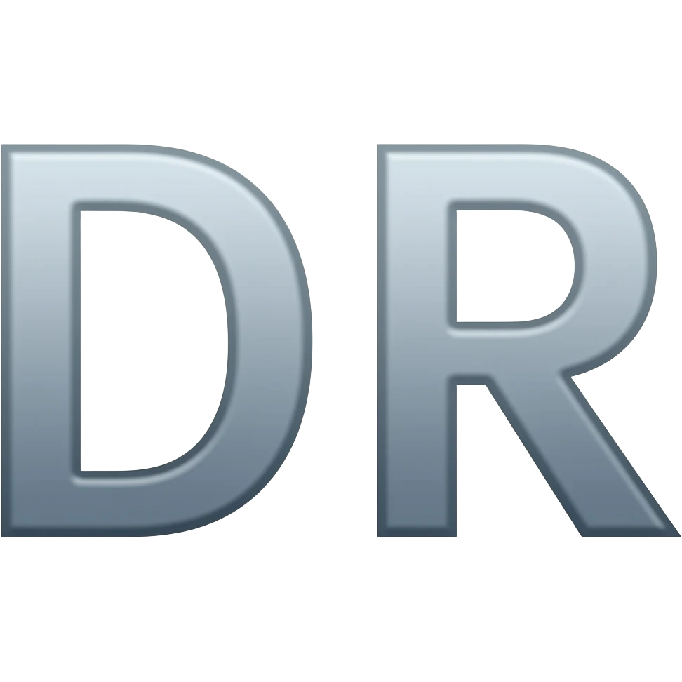 letter D and R emoji