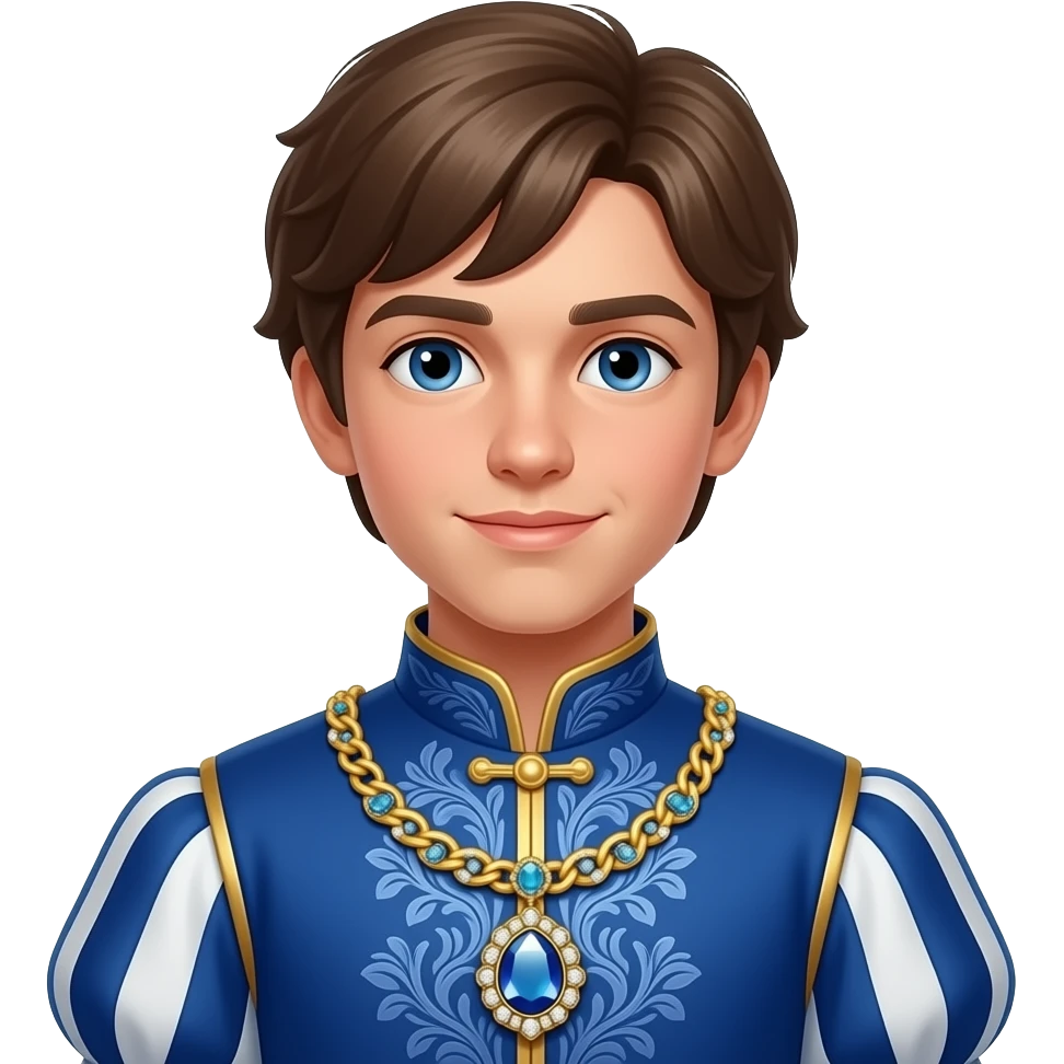 prince with precious necklace emoji