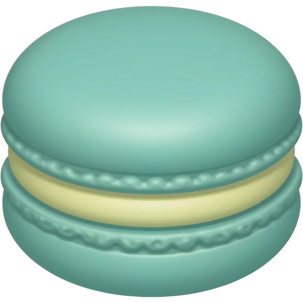 macaron turquoise pastel emoji