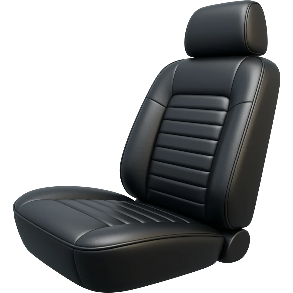 black backseat of a red ford mustang 1968 coupe emoji