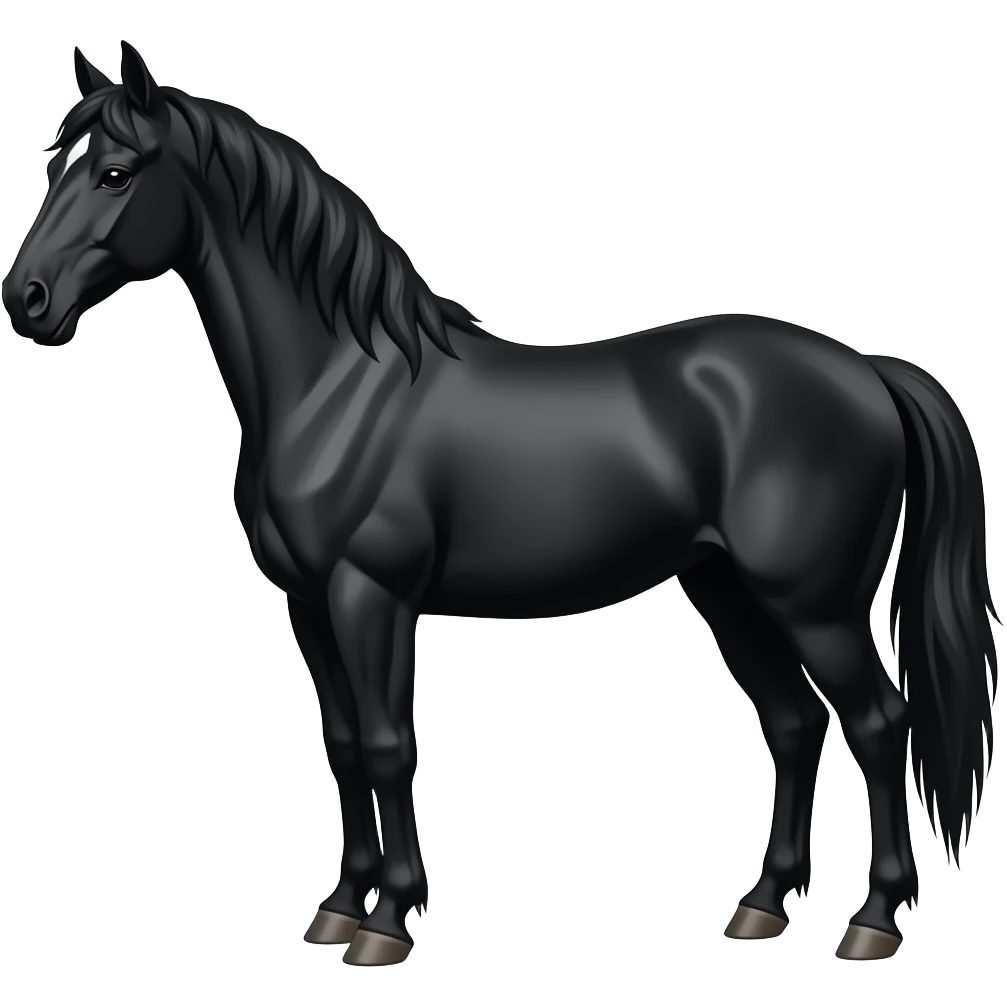 Black horse emoji