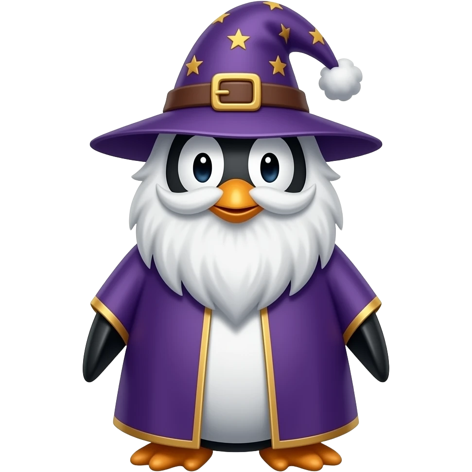 Penguin Wizard emoji