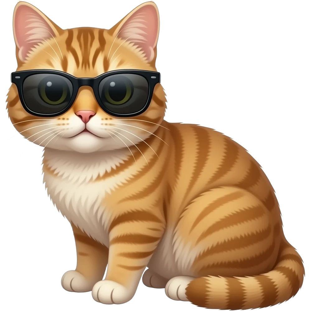 Cat wearing sunglasses emoji