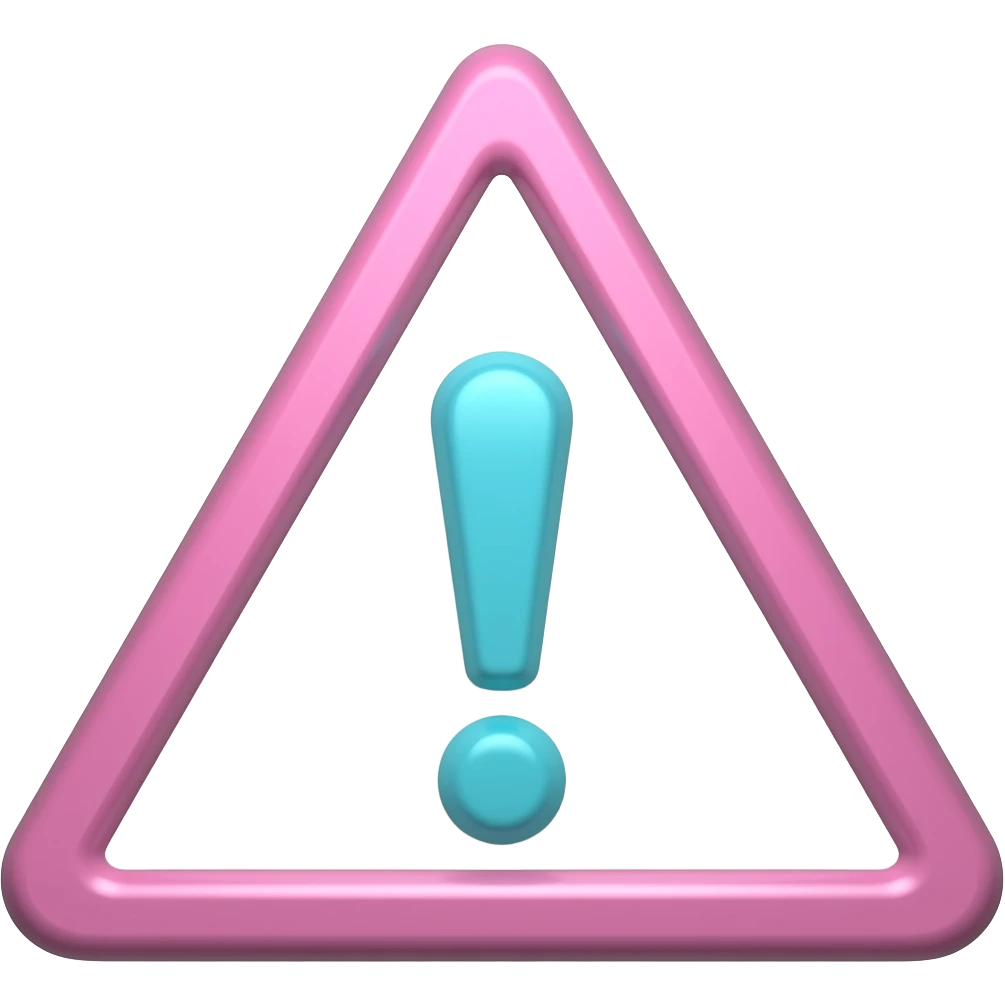 ADVERTENCIA rosado y azul mint emoji