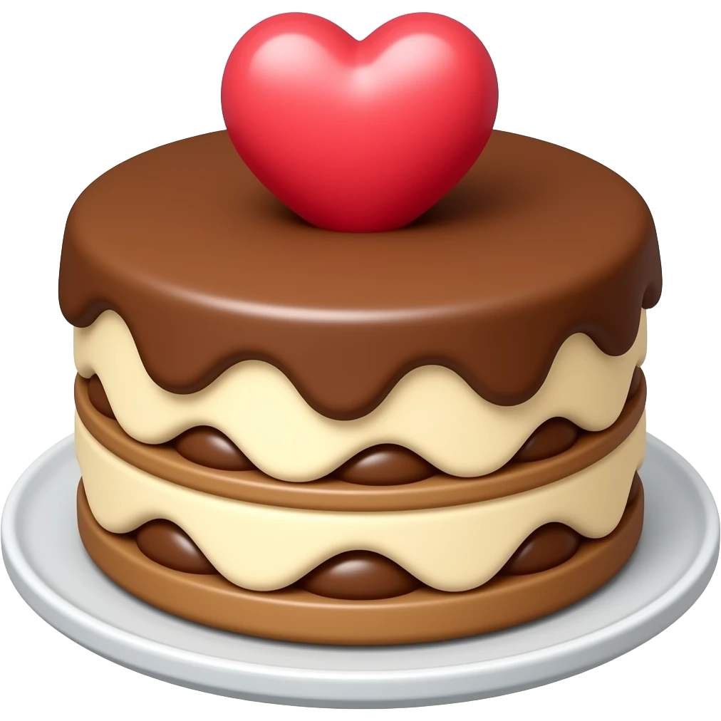 tiramisù whit little love emoji