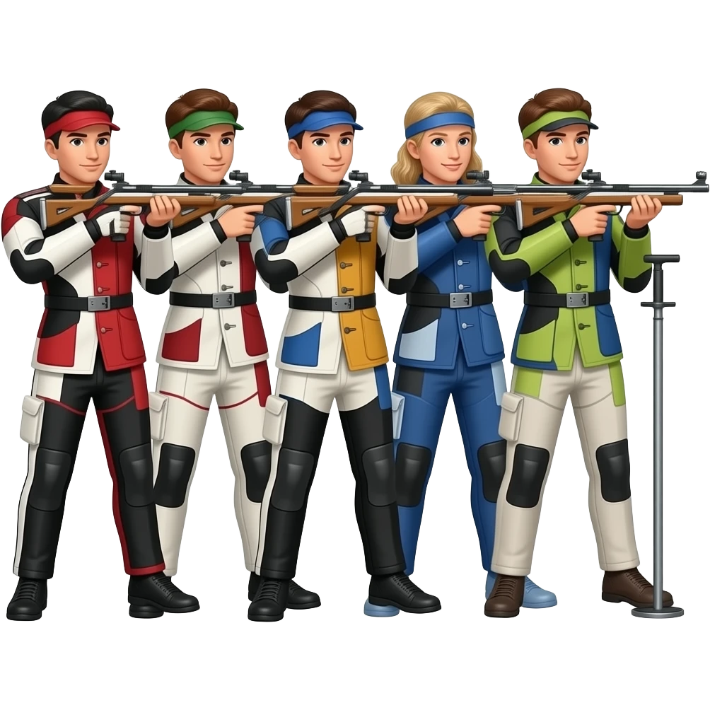 emoj in dem man eine gruppe von sportpistolenschützen erkennt emoji